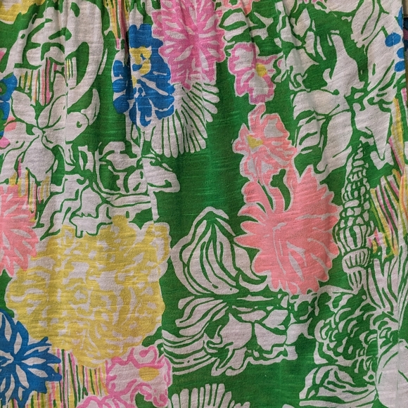 LILLY PULITZER ESSIE HIBISCUS STROLL TANK TOP S - Picture 7 of 9